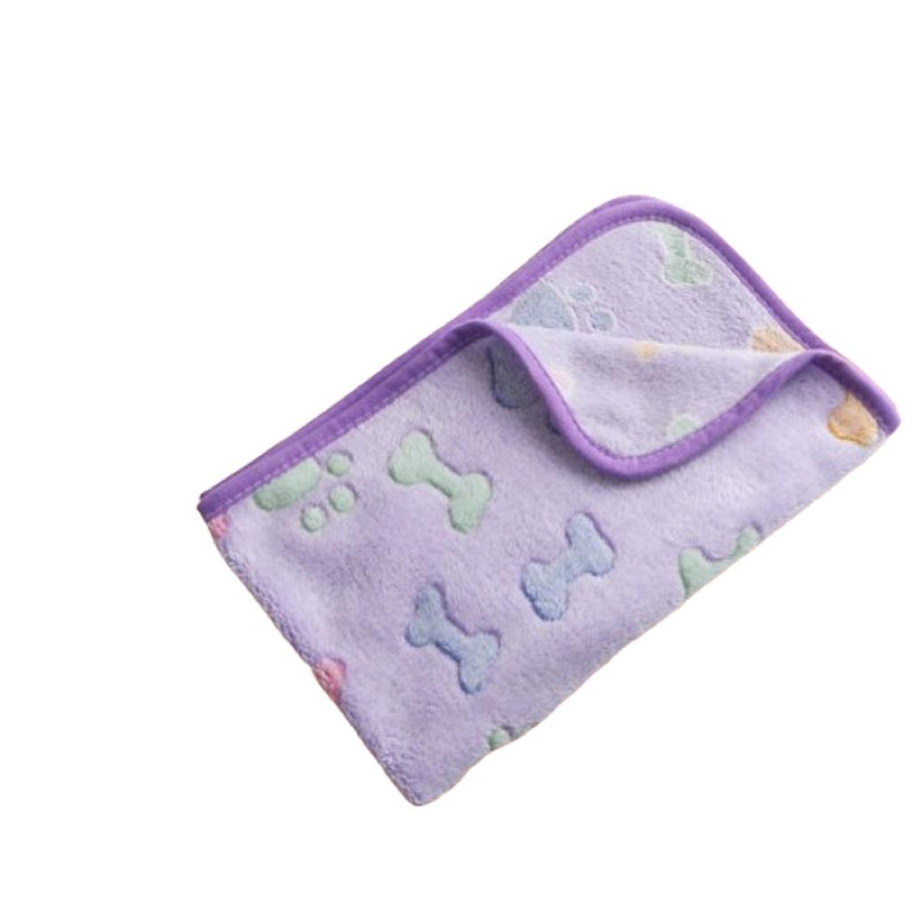 Pet Blanket Seasonal Blanket Warm Coral Velvet Pawy Print Blanket Dog Blanket