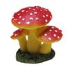 Micro Landscape Mushroom Resin Fungi Model With Faux Plants Decor Gifts Toy