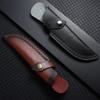 Pocket Hunt Leather Sheath Holder Camp Outdoor Carry Flashlight Case Belt Loop Case Fold Knife Tool
