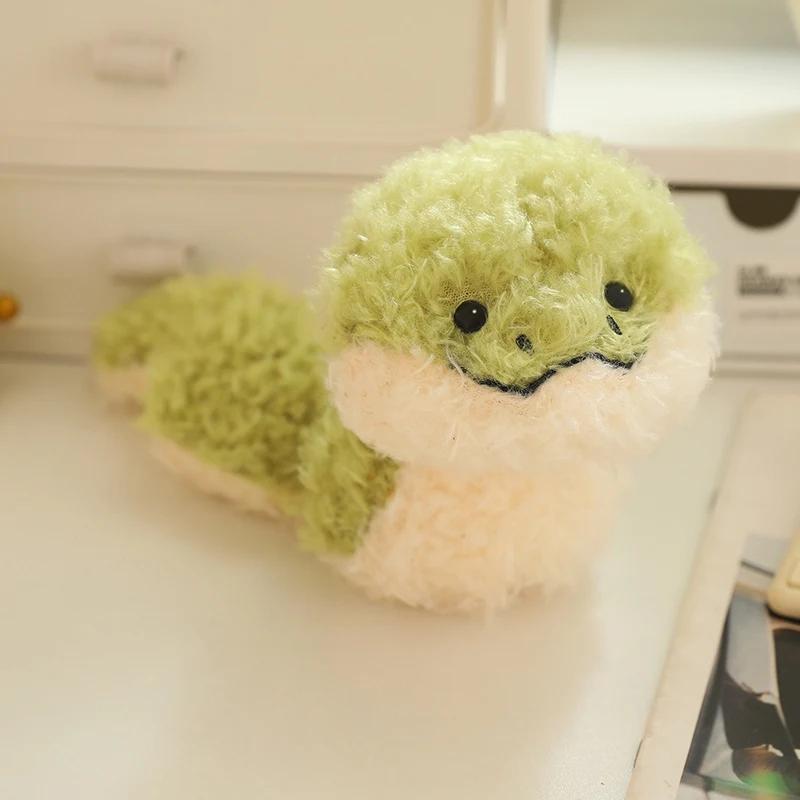 Super Cute Snake Wear Christmas Hat Scarf Plush Dolls Soft Stuffed Pillow Home Decor Birthday Christmas Gifts For Girls Kids