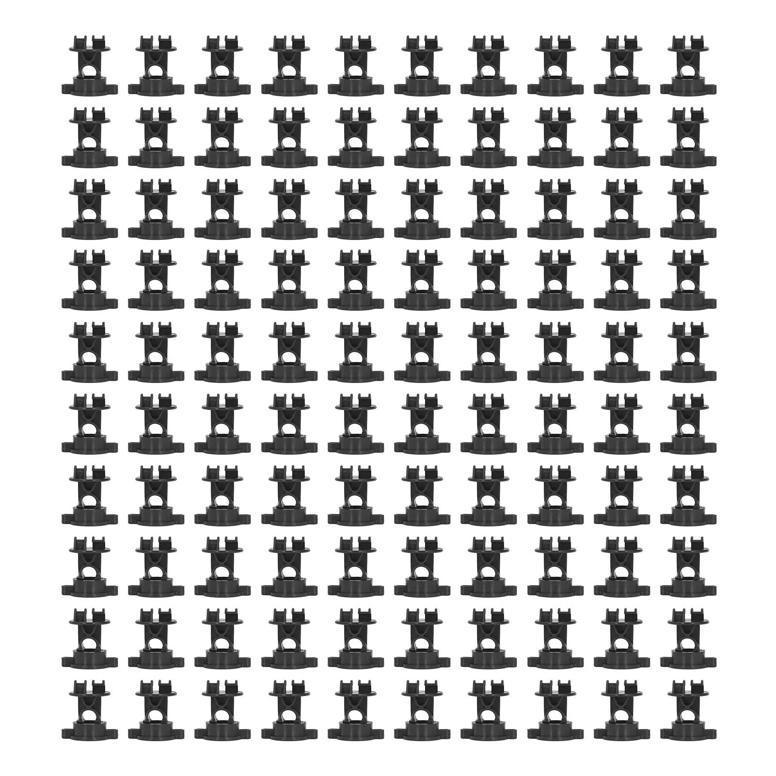 

100 шт. Изолятор ABS 55 мм Длина 48 мм Ширина Изоляторы Болтового Типа Для Электроизгороди Сельскохозяйственного Сада чёрный