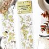 4 Styles 1Pcs/Bag Fresh Plants Long Strip Stickers Aesthetic Flowers Fruits Hand Account Decoration Stationery Stickers HMM