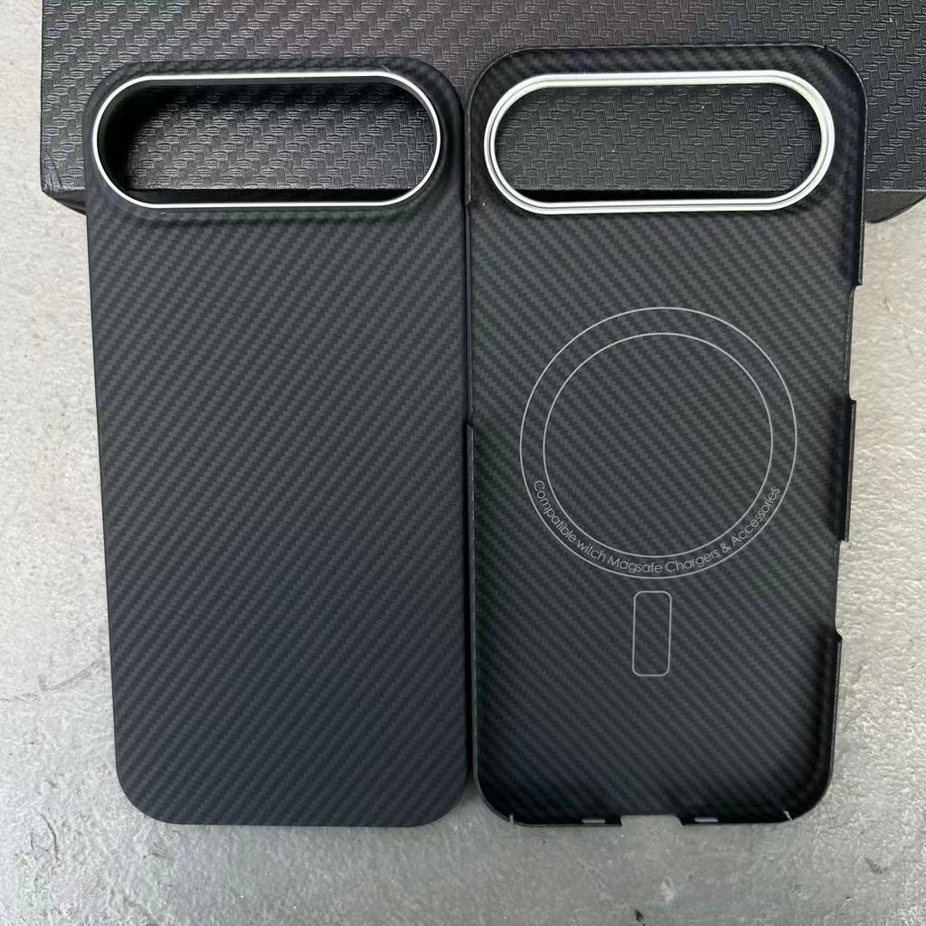 Kevlar Carbon Fiber Magnetic Case for iPhone 17 Pro Max / 17 Pro / 17 Air TPU Soft Frame Aramid Fiber Cover Magsafe Case