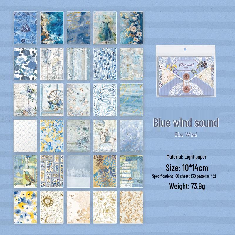Yuxian Paper: Past Memories Retro Tearable Journal & DIY Wall Collage Base