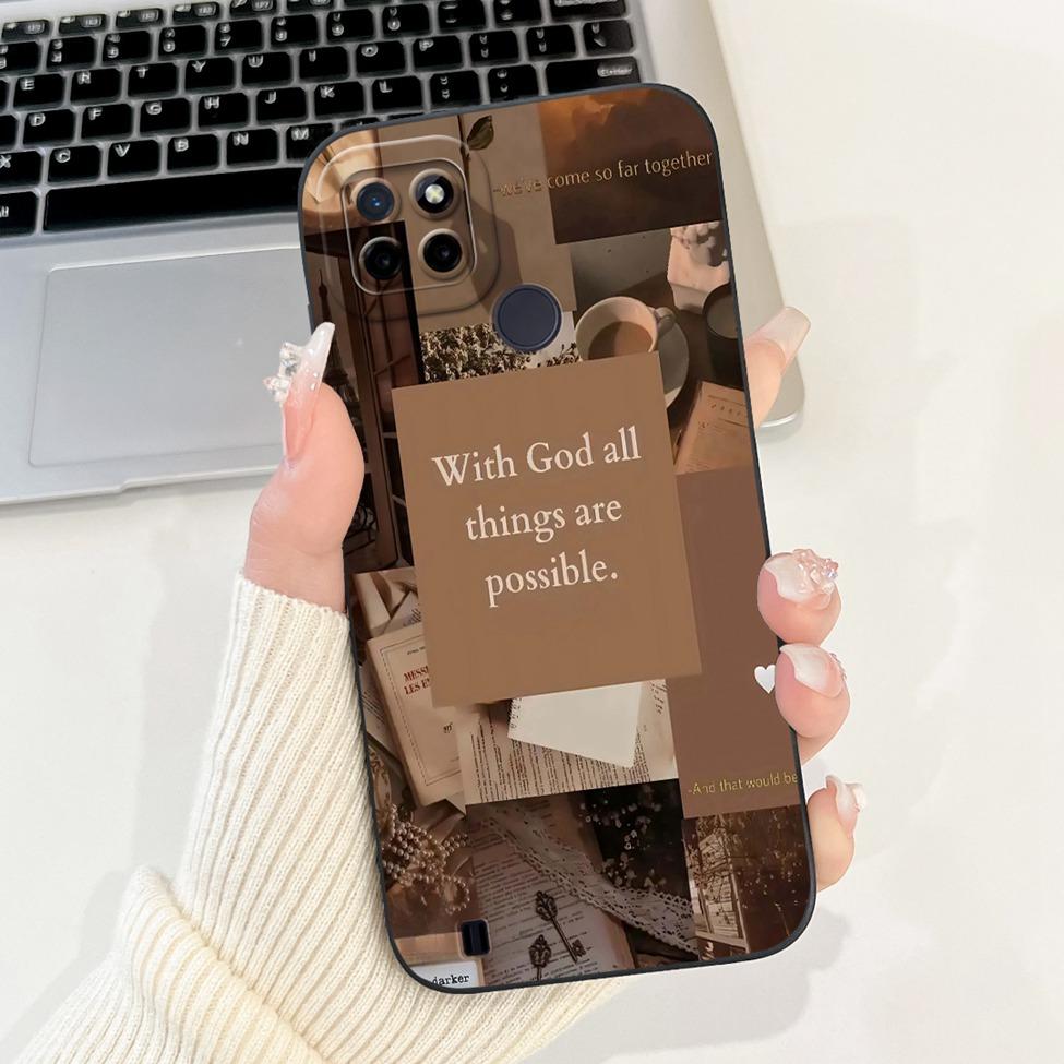 For Realme C21Y RMX3261 RMX3263 C25Y RMX3269 Cover For Realme C21Y Case Cute Cat Funny Cool Fashion Silicone Shockproof Bumper