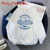 Sweat à capuche surdimensionné d'hiver pour femme avec motif imprimé, polaire épaisse, confort décontracté