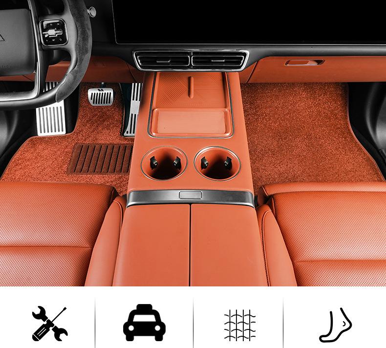 Fits I6, I8, L6, L7, L8, L9 Models: Thick Plush Carpets, TPE Floor Mats, Accessories.