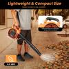 25.4cc 2 Stroke Handheld Gas Leaf Blower Commercial Gasoline Powered Air Blower 7000RPM 0.13m³/s Backpack