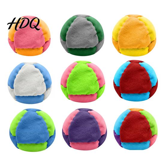 Adult Footbag 8 Panel Sack Soft Hacky Foot Bags for Kids Adults Juggling Unique Design Dirt Bag Outdoor Kick Game Colorful Sand Filled Balls