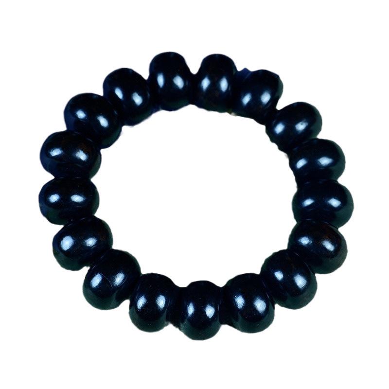 Bracelet Abaque Bois de Santal Rouge, Vert et Violet avec Perles de Jujube et Espaceurs Articulés en Bambou - Design Unisexe