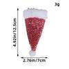 Cangyan 2023 Christmas Sequin Knife & Fork Set - Mini Hat Table Decorations