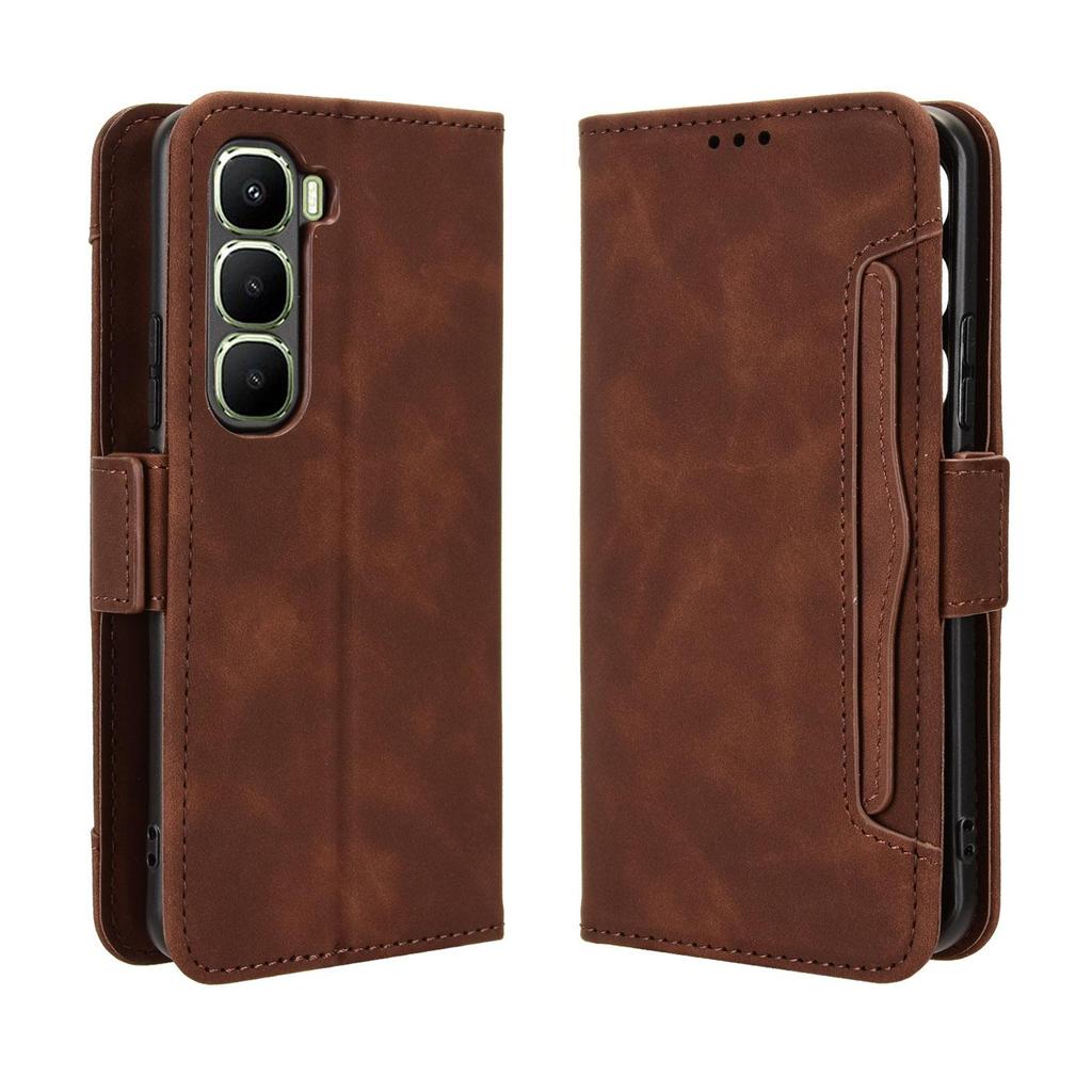 Flip Cases für Infinix Hot 60 Pro+ Plus PU-Leder Ganzkörperschutz Stoßfest Langlebig Retro Handyhülle