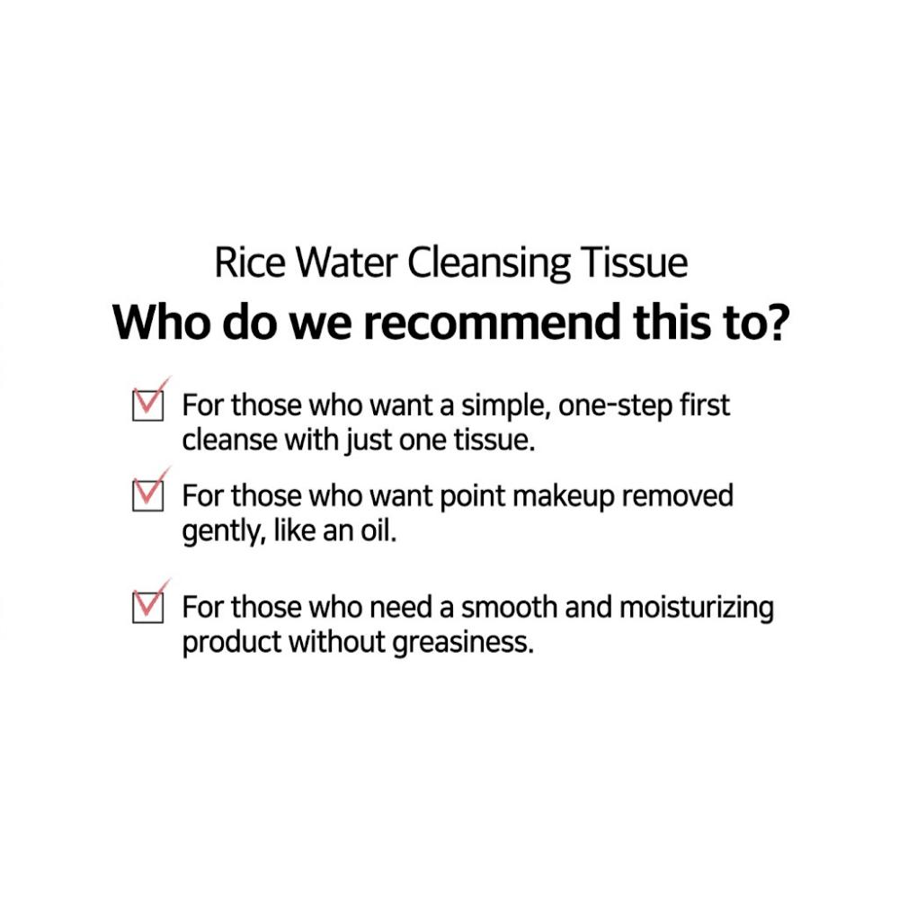 [The Face Shop] Rice Water Bright Cleansing Tissue 200g (50sheet)