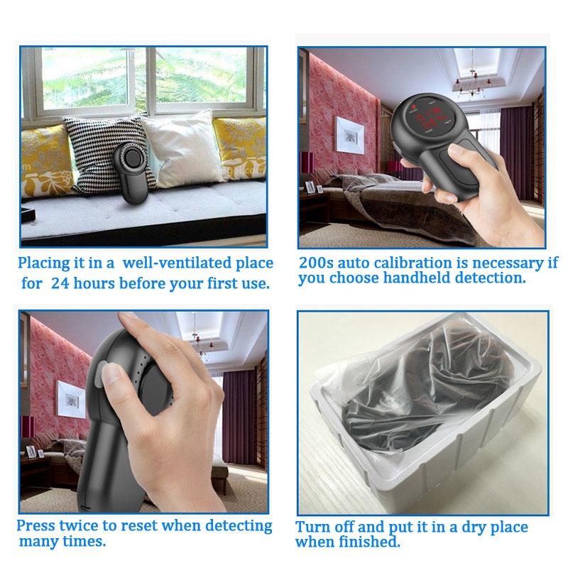 FCS-03 Formaldehyde Detector HCHO TVOC Meter Indoor Home Air Gas Quality Tester Monitor Black - Intl