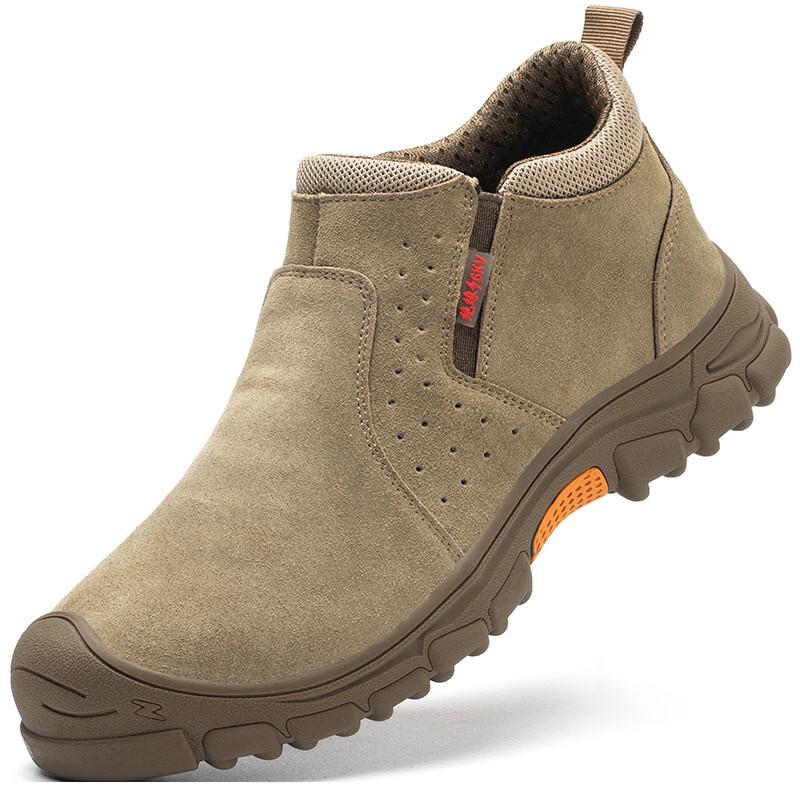 Bozong Men s Breathable Mid-Top Safety Shoes EU 38