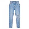 Missy Empire Womens/Ladies Washed Ripped Straight Leg Jeans