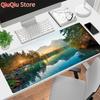 Natural Landscape Mousepad Gaming Accessories Large Mouse Pad Lake Blue Sky Beach Desk Mat Xxl Table Pad Laptop Keyboard Pad