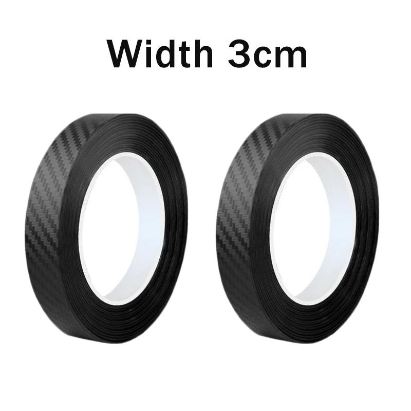 Nano Carbon Fiber Car Sticker Paste Protector Strip DIY Automotive Protective Film Auto Door Sill Side Mirror Anti Scratch Tape