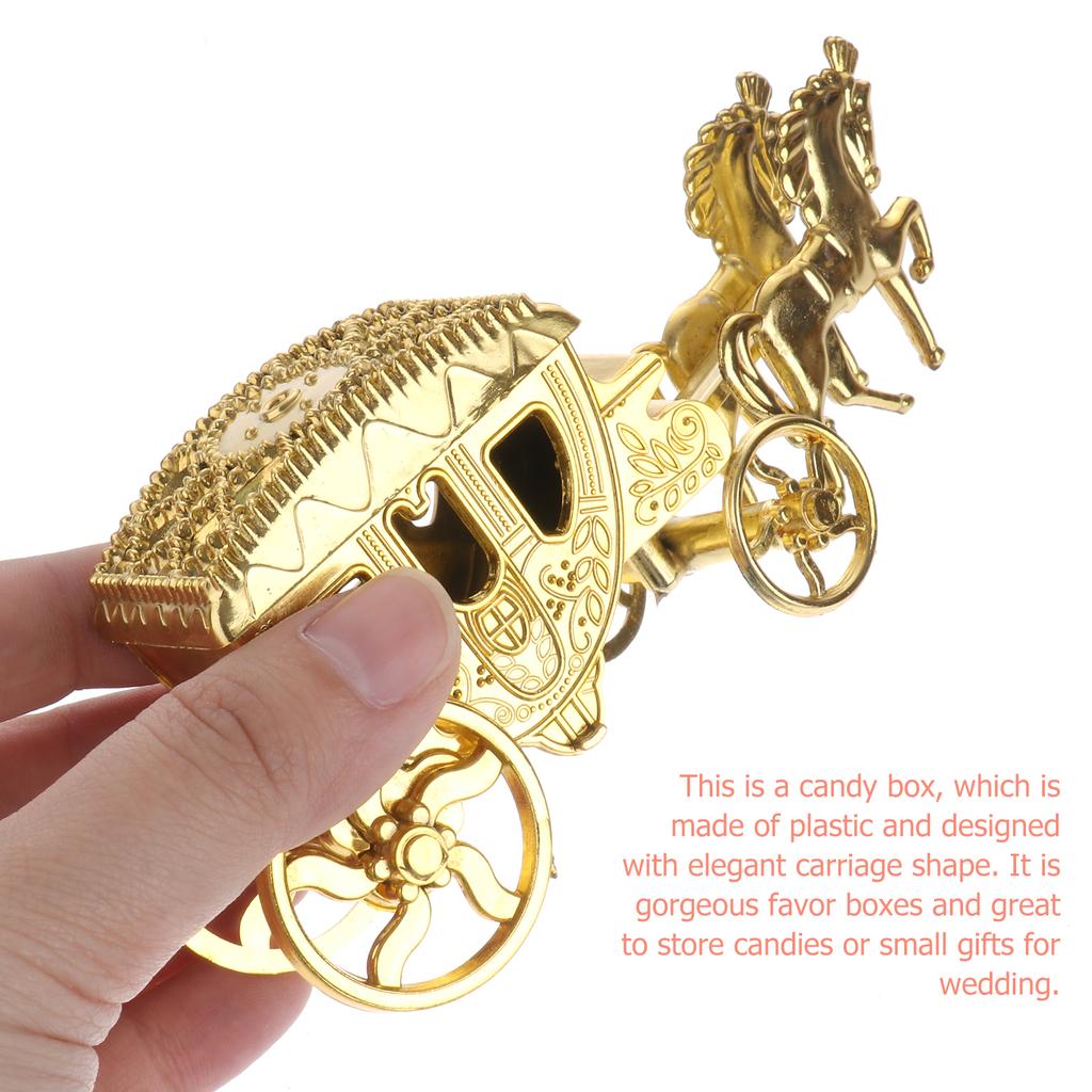 Elegant Silver Carriage Shaped Wedding Favor Boxes Perfect For Storing Candies Small Gifts Party Favors Decorations