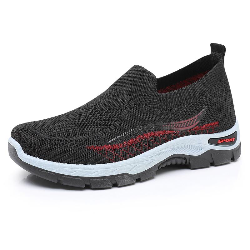 Туфли для ходьбы весна и осень новая женская обувь дышащая на одной педали на мягкой подошве обувь для среднего и пожилого возраста 35