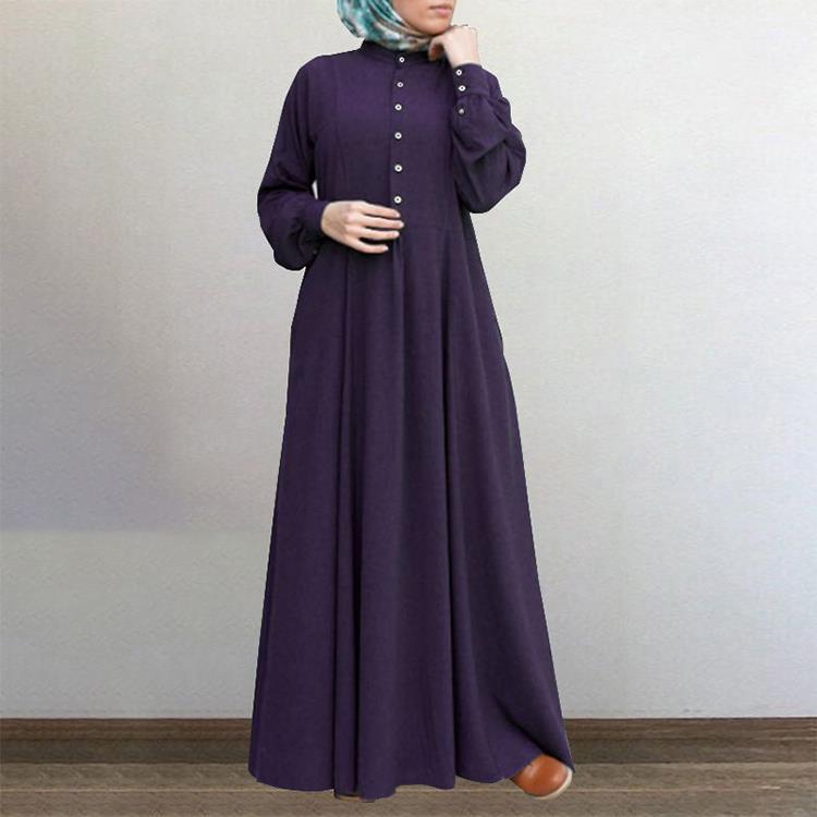 GMXIA Stile Tempo Libero Primaverile Cardigan Retrò Girocollo Abito a Svasatura Larga per Donna