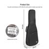 Langting 30mm Padded Electric Guitar Backpack with Plush Lining, Dual Shoulder Straps, and Gig Bag.