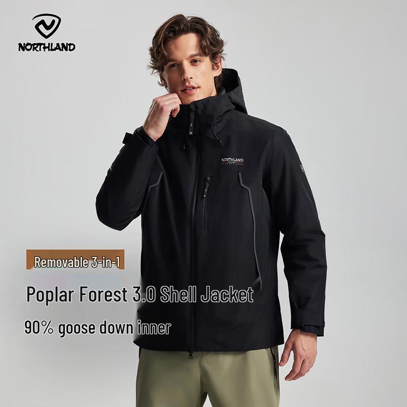 

Men s 3-in-1 Down Insulated Hiking Jacket NWJFT5408E 175/92A