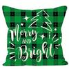 Short Plush Material Pillowcasehome Decor Merry Christmas And Snowflake Pattern Cushions Pattern Cushion Cover Suitable For Sofa