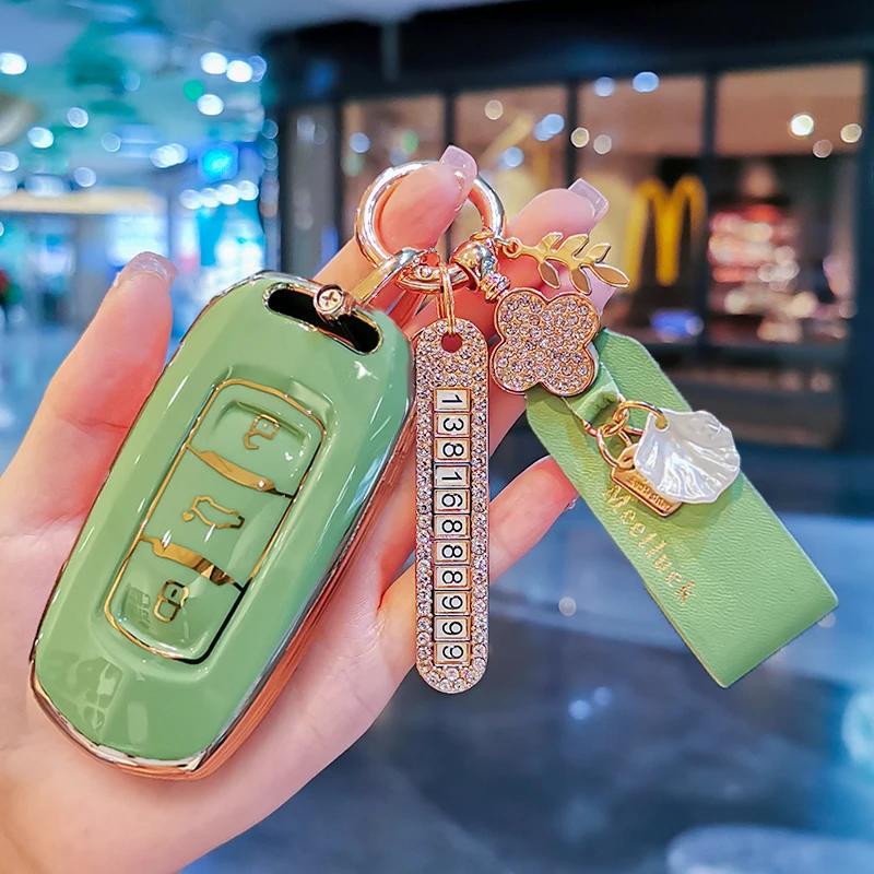 Styling Mouldings New TPU Car Remote Key Case Cover Protect Shell Bag For Geely Atlas Pro Tugella Boyue 2020 Azkarra FY11 Emgran