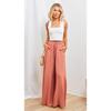 Euro-American Summer Wide-Leg High-Waisted Women's Culottes with Elastic Waistband