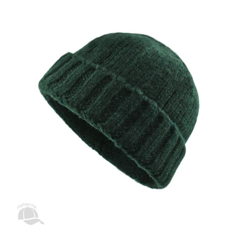 1pc Winter Warmth Beanies for Men Women Brimless Docker Hat Winter Watch Cap Sailor Outdoor Windproof  Rolled Cuff Harbour Hats