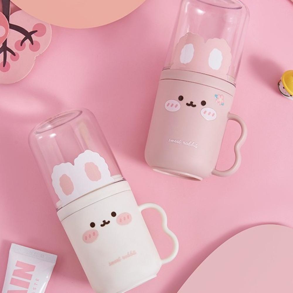 Cartoon Mouthwash Cup Compact Wash Cup Convenient Toothbrush Storage Box Children