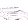 3126096 vidaXL Divan Bed with Mattress Dark Brown 160x200 Cm