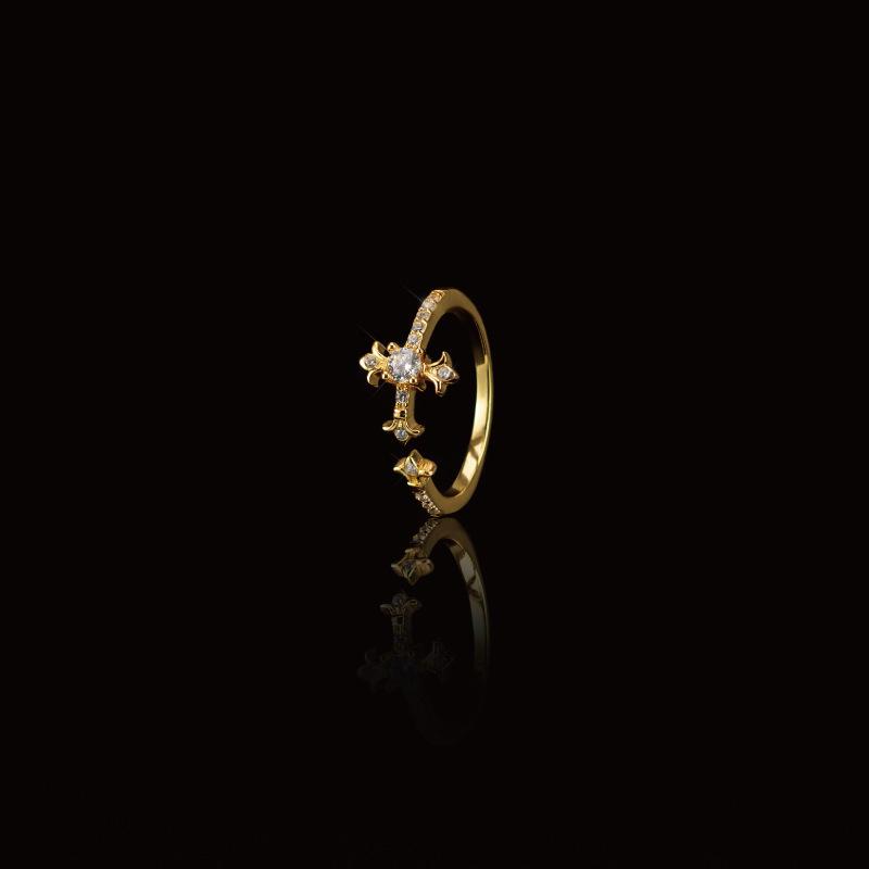 2026 Trend Iris Series S925 Sterling Silver Ring Men s and Women s Little Thumb Ring Opening Adjustable Ring Resizable