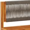 6 Piece Garden Sofa Set with Cushions Acacia Wood & Rope