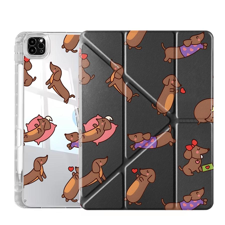 

Чехол-подставка Long Dog с Y-образным сгибом для планшета iPad Mini 6 7 Pro 11-го 10-го 9-го 8-го 7-го 12,9 дюйма Air 4 5 M3 M2 1 2 M4 11-дюймового Pro iPad Mini 7 8.3