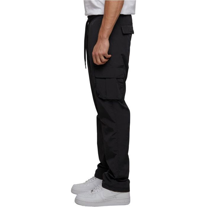 Pantalon Cargo - Urban Classics - Nylon - Noir - Homme - Jambe Droite