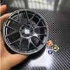 Metal Mini Road Wheel Rim, RAYs Aluminum Alloy Forged Refitting Wheel Model Modified Ornaments Desktop Display