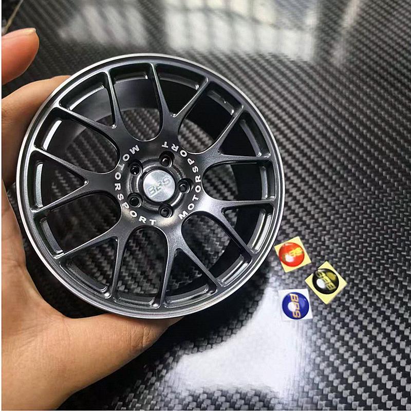 Metal Mini Road Wheel Rim, RAYs Aluminum Alloy Forged Refitting Wheel Model Modified Ornaments Desktop Display