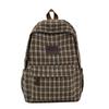 Schoolbag Mori ins wind corduroy plaid schoolbag for female junior high school students large capacity casual versatile backpack travel backpack