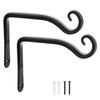 Multi-purpose Hanging Plant Stand Hooks Wrought Iron Hanging Plant Brackets  Flower Baskets