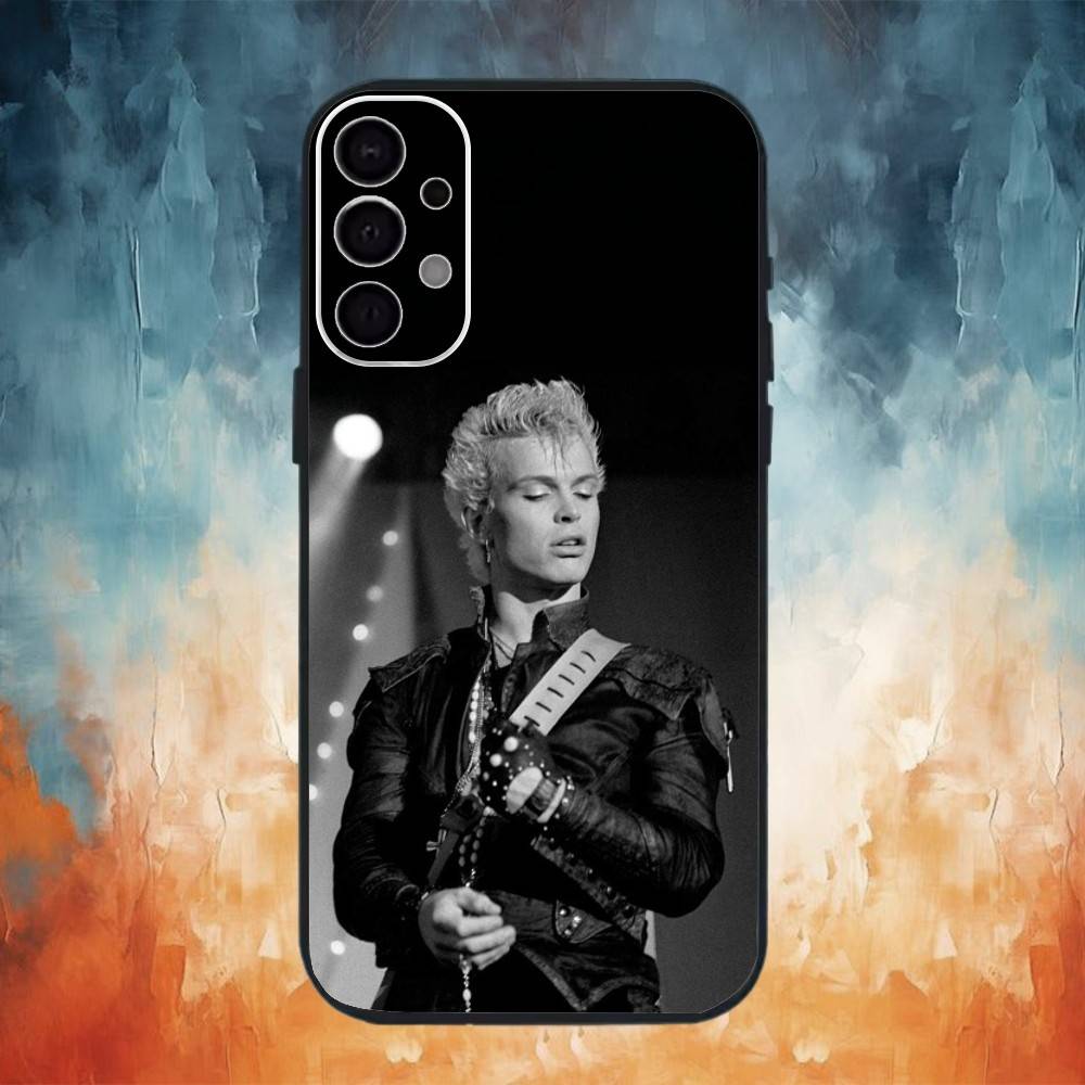 

Singer B-Billy Idol Phone Case For Samsung S26,25,24,23,22,21,20,30,Ultra,Plus,Fe,Lite Black Shell Samsung S26ULTRA