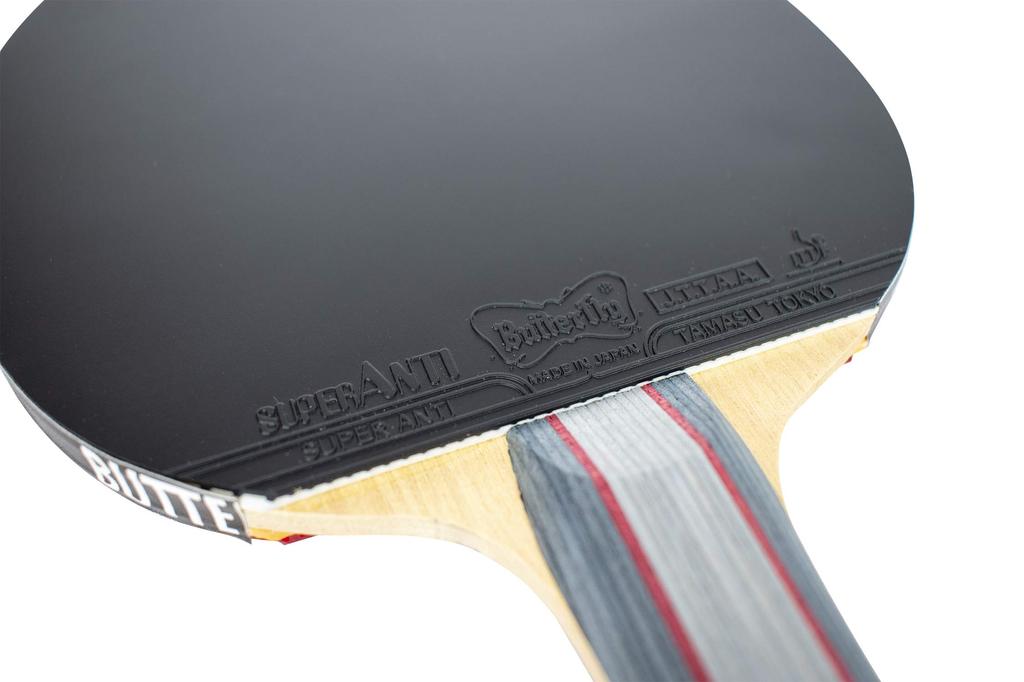 Butterfly Tischtennis Belag Super Anti Back Weich Defensiv (Anti) 05030 Schwarz Dick SA19B