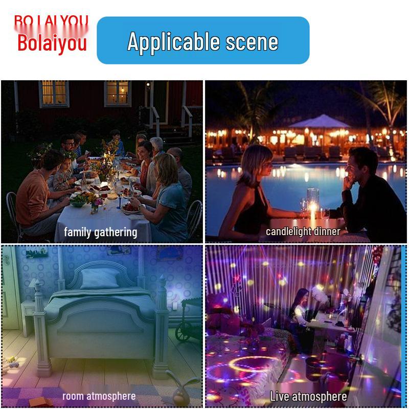 Seven-Color RGB USB LED Romantic Atmosphere Night Light