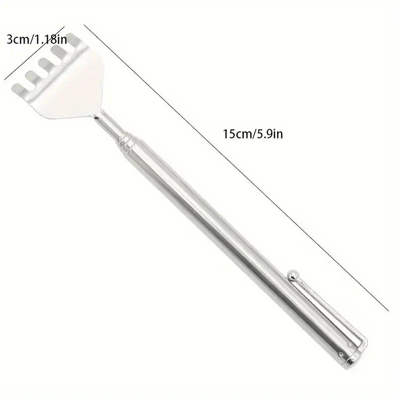 Mini Portable Back Massage Tool - Extendable & Adjustable Stainless Steel Handle for Personal Muscle Relaxation, Compact Design