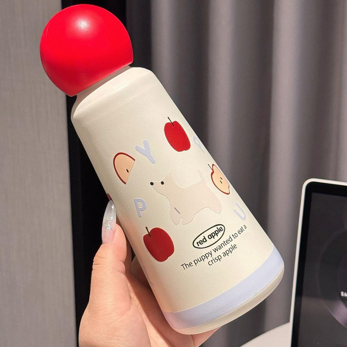 High-Value Stainless Steel Puppy Thermos for Students & Travelers - Cute Gift for Girls & Boys 350ml