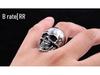 Retro Men's Titanium Skull Ring - Stainless Steel Punk Jewelry