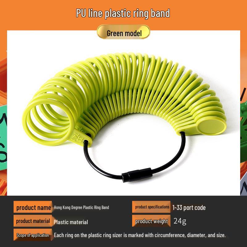 US Ring Sizer Tool - Plastic Finger Measurement for Ring Sizes