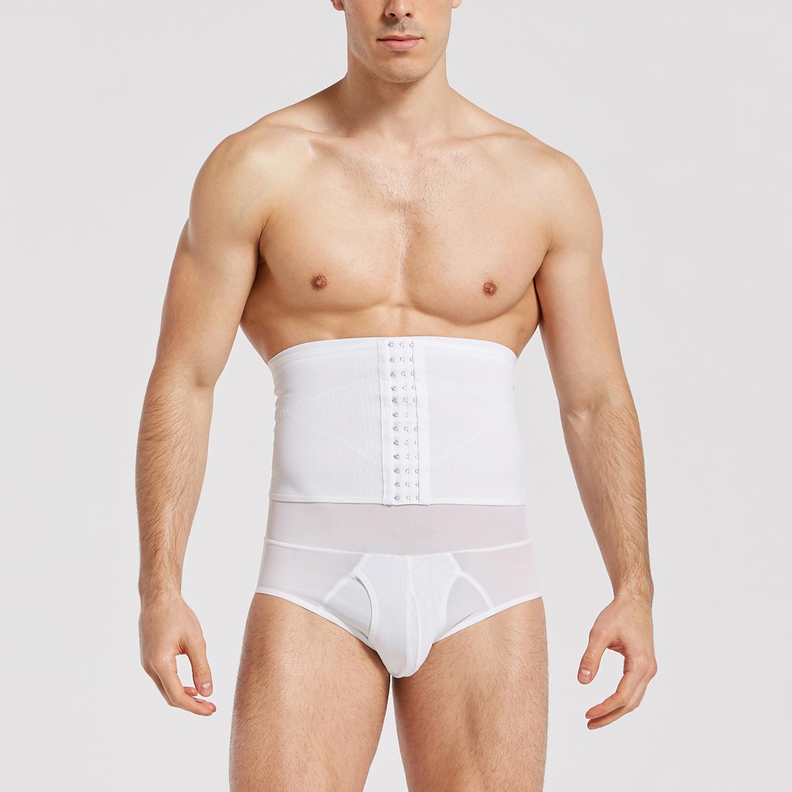 

Мужские утягивающие трусы для талии и живота, корректирующие талию и ноги, корректирующие ягодицы XXL белый