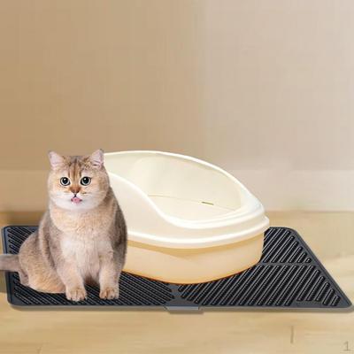 Katzenstreumatte Auffangmatte Waschbare Fußmatte für Wohnzimmer Innenkatzen